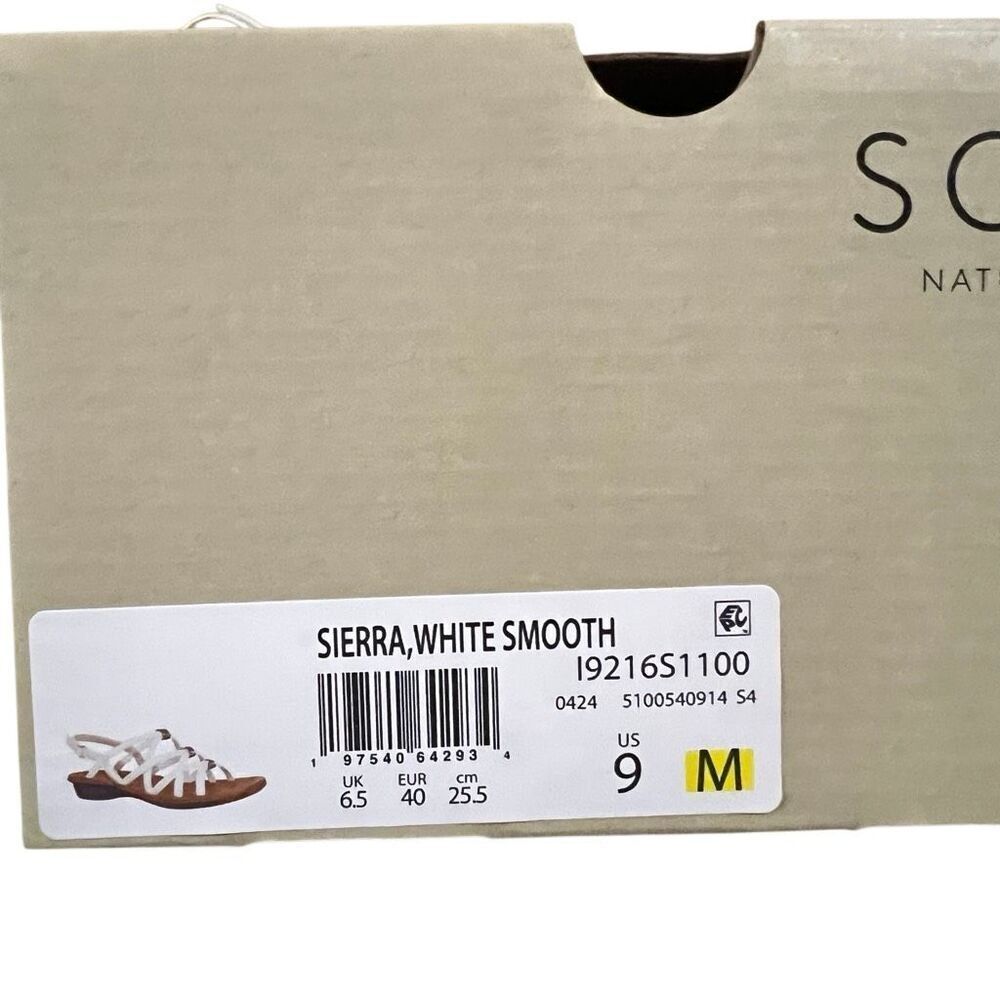 NIB SOUL Naturalizer Women's White Sierra Gladiator Strappy Flat Sandals Size 9 - Picture 11 of 11